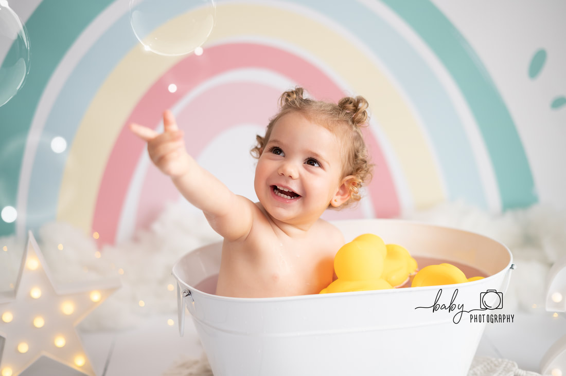 Bañito relajante con burbujas tras la tarta